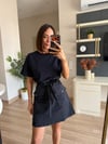 Marka Model Lacivert Çift Görünümlü Elbise