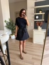 Marka Model Lacivert Çift Görünümlü Elbise