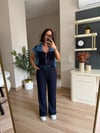 Marka Model Lacivert Denim Detaylı Modal Takım