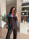 Marka Model Lacivert Denim Detaylı Modal Takım