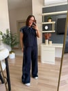 Marka Model Lacivert Denim Detaylı Takım