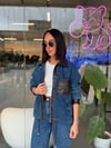 Marka Model Lacivert Deri Detaylı Mix Takım