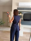 Marka Model Lacivert Gömlek Detaylı Yelek Pantolon Takım