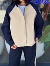Marka Model Lacivert Krem Şeritli Takım