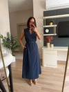 Marka Model Lacivert Tensel Elbise