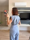 Marka Model Mavi Kemer Detaylı Takım