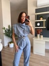 Marka Model Mavi Kemer Detaylı Takım