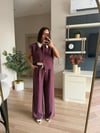 Marka Model Mürdüm Yakası Örgü Detaylı Takım