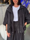 Marka Model Siyah Büzgülü Ceket& Şalvar Pantolon Takım