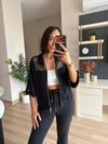 Marka Model Siyah Ceketi File Detaylı Takım