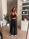 Marka Model Siyah Croplu Spor Takım