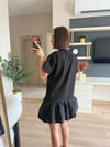 Marka Model Siyah Etek Ucu İncili Elbise