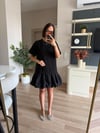 Marka Model Siyah Etek Ucu İncili Elbise