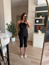 Marka Model Siyah Kapri Pantolon Boyundan Bluz Takım