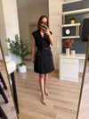 Marka Model Siyah Kolsuz Ceket Elbise
