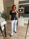 Marka Model Siyah Puantiyeli Bluz