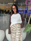 Marka Model Zebra Desenli Pantolon