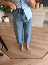 Mavi Taşlı Mom Jean