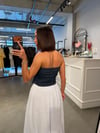 Önden Kancalı Denim Crop