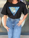 Orj. Marka Siyah Baskılı Tshirt
