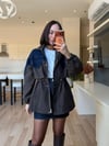 Orj. Haki Denim Detaylı Mont
