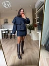 Orj. Gece Mavisi Tasarım Denim Ceket