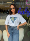 Orj. Marka Beyaz Baskılı Tshirt