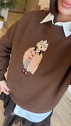 Orj. Marka Kahve Teddy Sweat