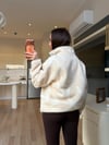Orj. Kar Tanesi Desenli Peluş Sweatshirt
