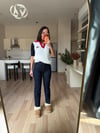 Orj. Marka Kısa Kollu Renkli Triko