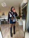 Orj. Kahve-Krem Tasarım Triko