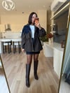 Orj. Haki Denim Detaylı Mont