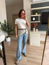 Orjinal marka şal detaylı jean