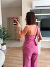 Özel Premium Seri Gül Kurusu Şal Detaylı Takım