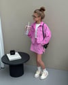 Pembe Kadife Etekli Takım