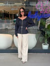 Premium Denim Madonna Yaka Gömlek