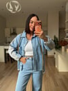 Premium Kot Garnili Pantolon& Ceket Takım 