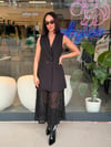 Siyah Blazer Yelek& Etek Takım