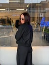 Siyah Bomber& Blazer Ceket Pantolon Takım