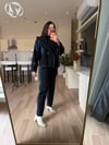 Siyah-Mavi Denim Takım