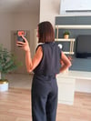 Siyah Paça Detaylı Premium Takım