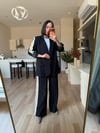 Siyah Şerit Detay Blazer Takım
