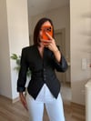 Siyah Tasarım Blazer Ceket