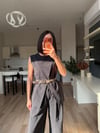 Siyah Tensel Kemerli Takım