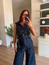 Tasarım Büyük Cepli Denim Takım