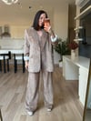 Vizon Kadife Gold Düğmeli Blazer