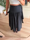 Yandan Bağlamalı Midi Boy Etek
