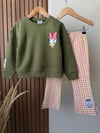 Yeşil Daisy Taytlı Takım