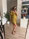 Yeşil Üstü Fermuarlı Şortlu Modal Takım