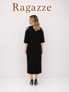  OMZU YILDIZ DETAYLI ELBİSE